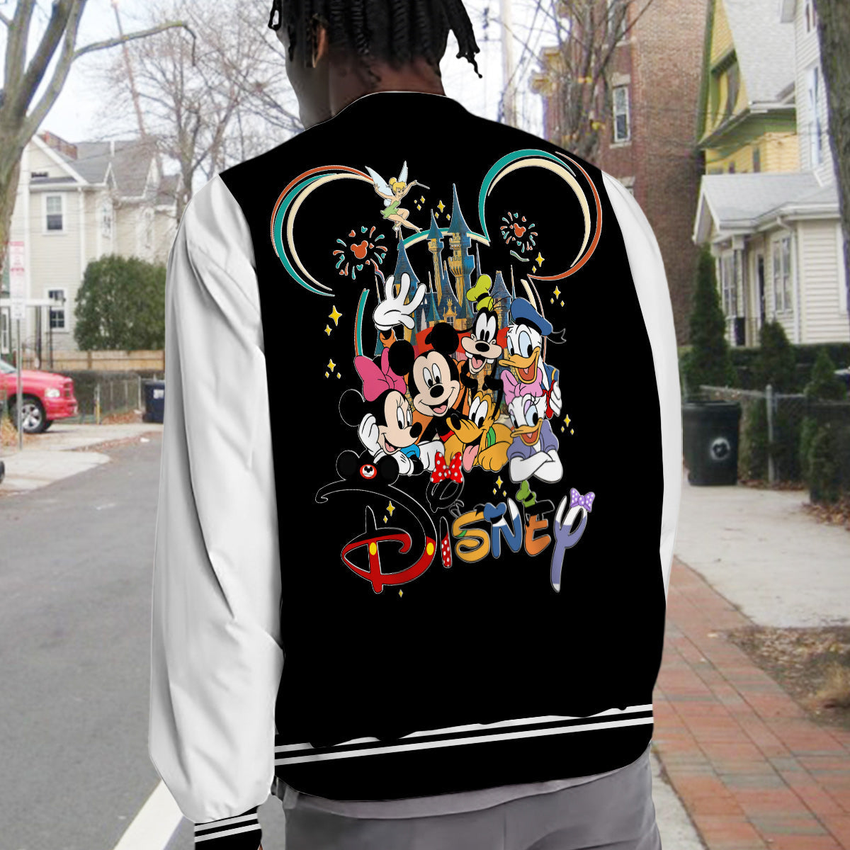 Magical Initial Letter - Personalized Mouse Varsity Jacket