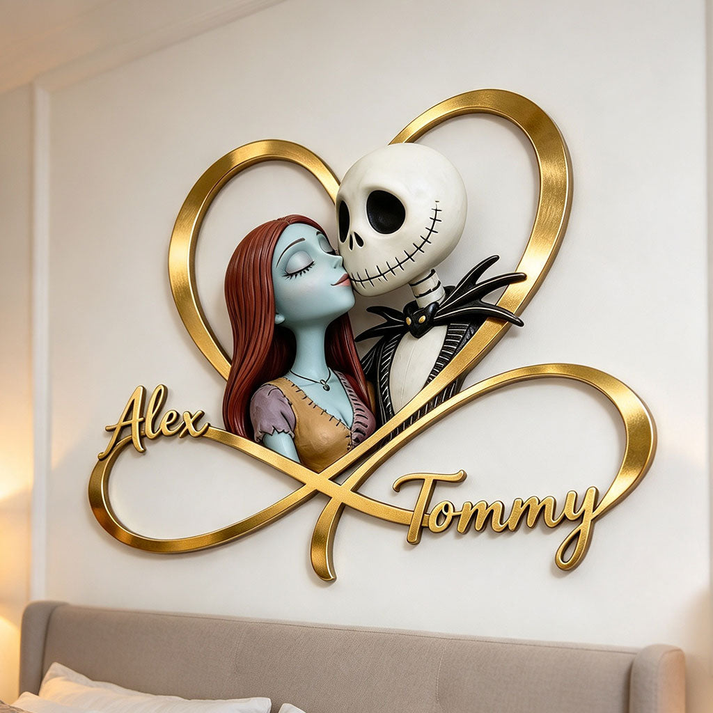 We're Simply Meant To Be. - Personalized Nightmare Cut Metal Sign