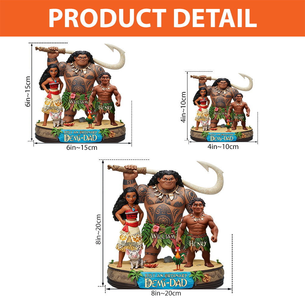 Just An Ordinary Demi-Dad - Personalized Hawaii Movie Custom Shaped Acrylic Plaque