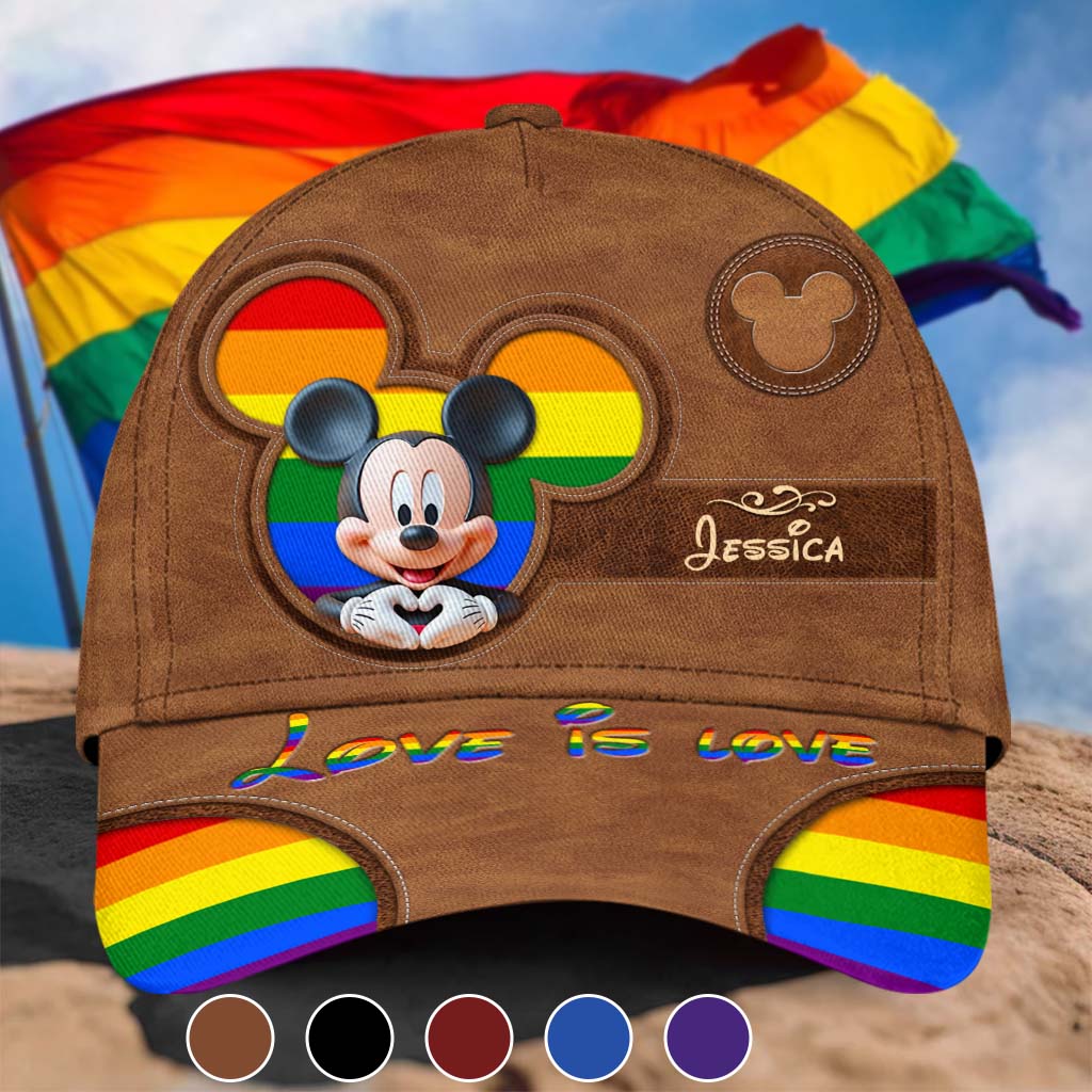 Love Is Love - Personalized LGBT Support Classic Cap