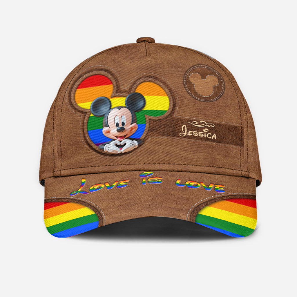 Love Is Love - Personalized LGBT Support Classic Cap