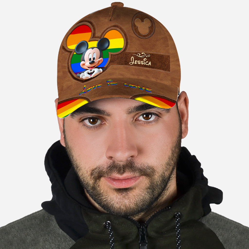 Love Is Love - Personalized LGBT Support Classic Cap