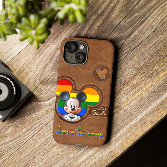 Love Is Love - Personalized LGBT Support Full Print Phone Case