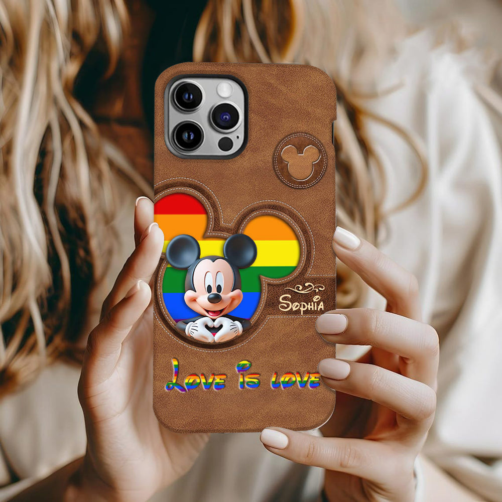 Love Is Love - Personalized LGBT Support Full Print Phone Case