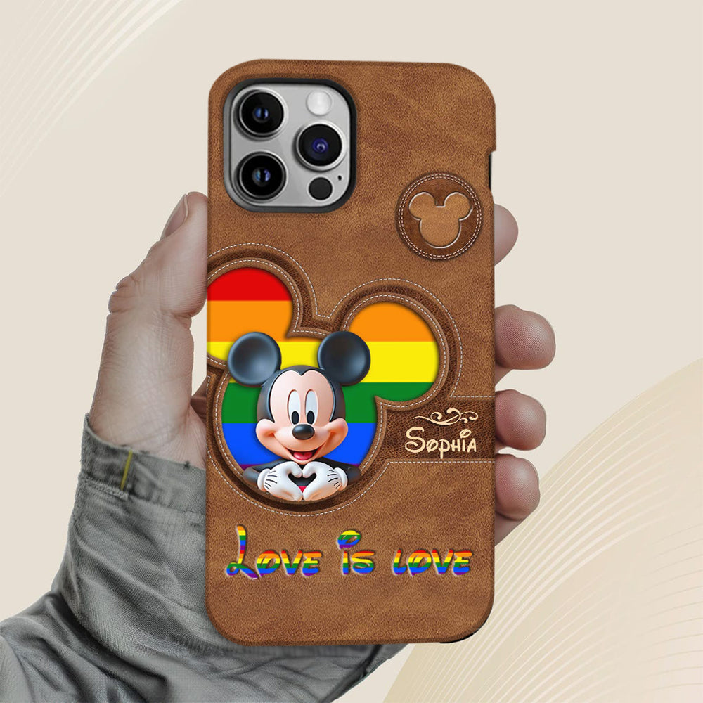 Love Is Love - Personalized LGBT Support Full Print Phone Case