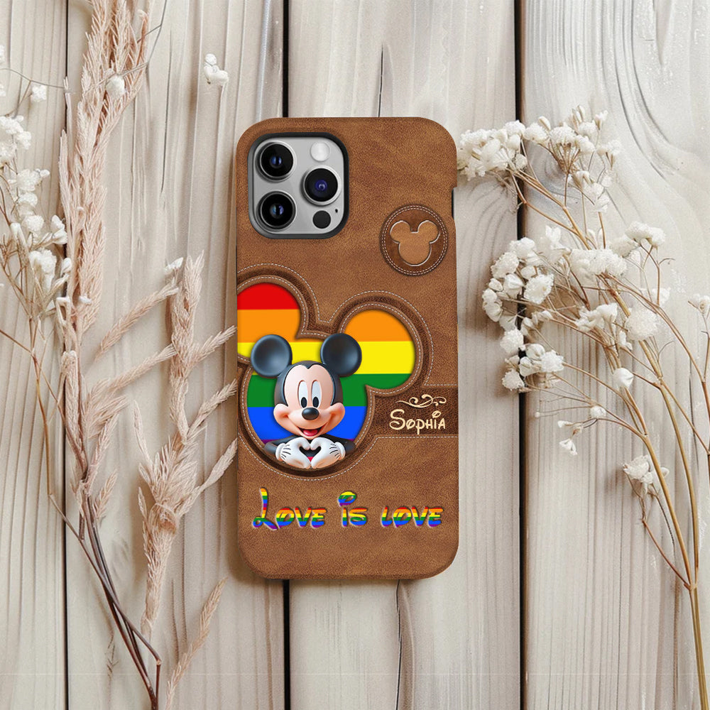 Love Is Love - Personalized LGBT Support Full Print Phone Case