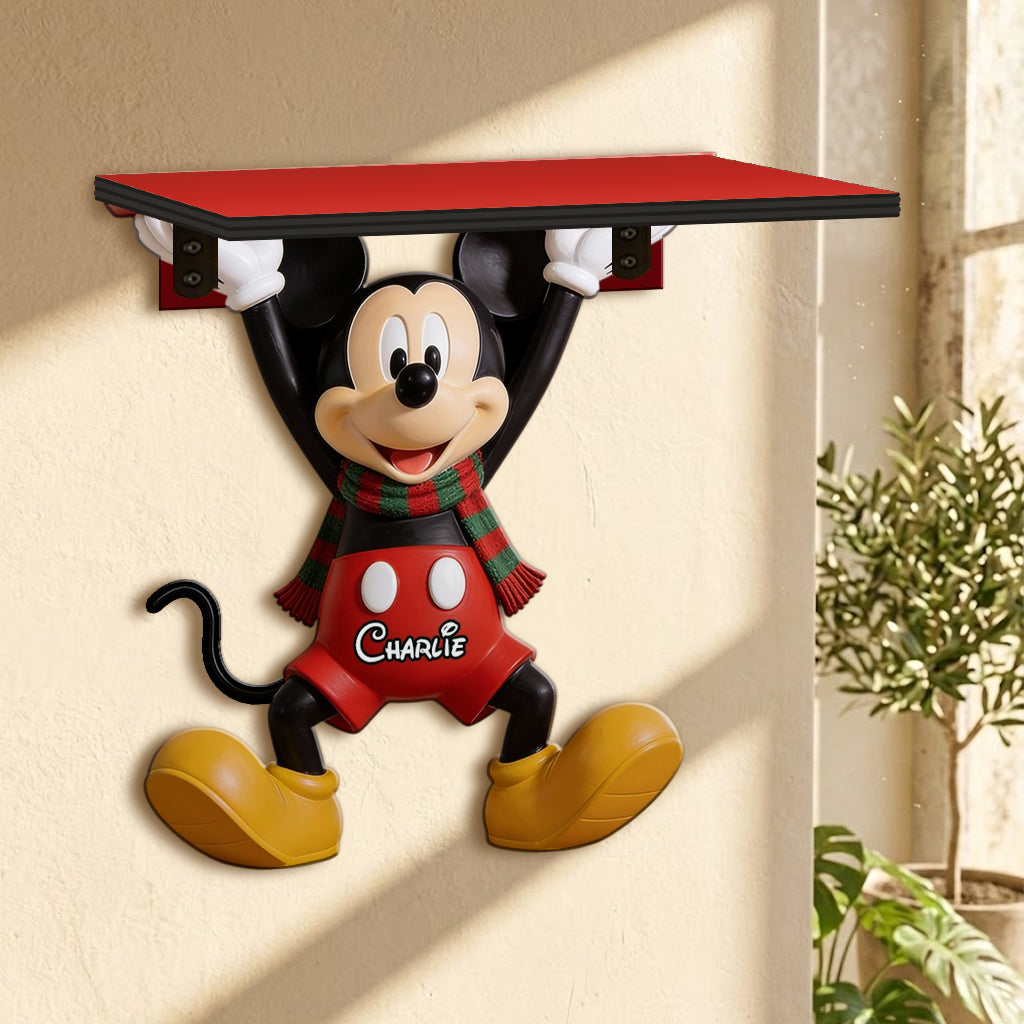 Friends - Personalized Mouse Wooden Floating Shelf