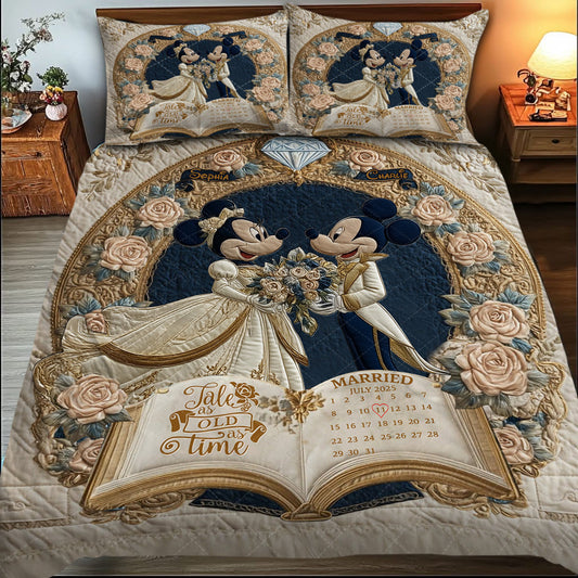 Tale As Fairy Tale - Personalized Mouse Quilt Set
