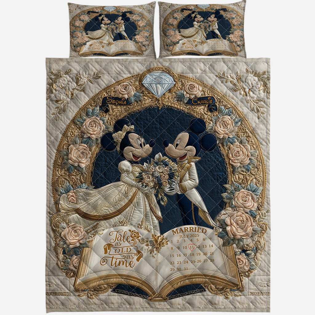 Tale As Fairy Tale - Personalized Mouse Quilt Set