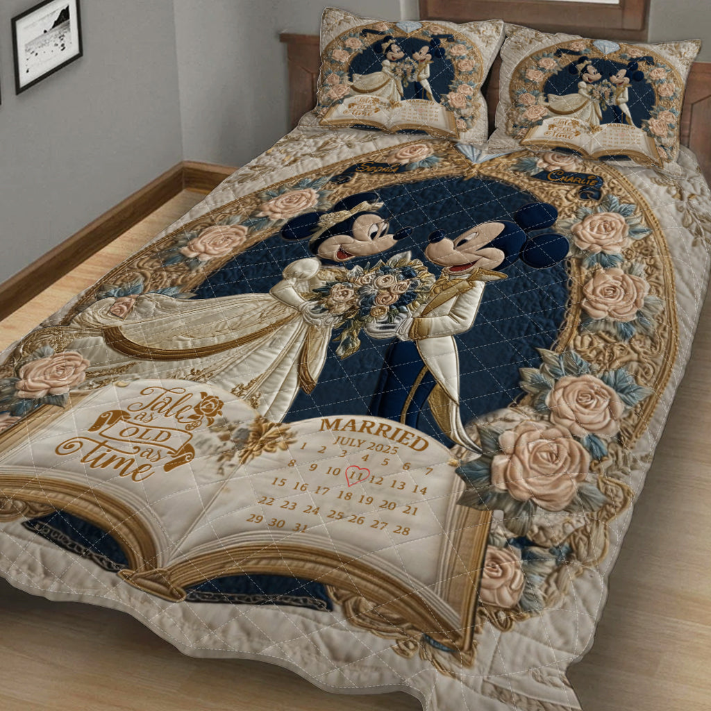 Tale As Fairy Tale - Personalized Mouse Quilt Set