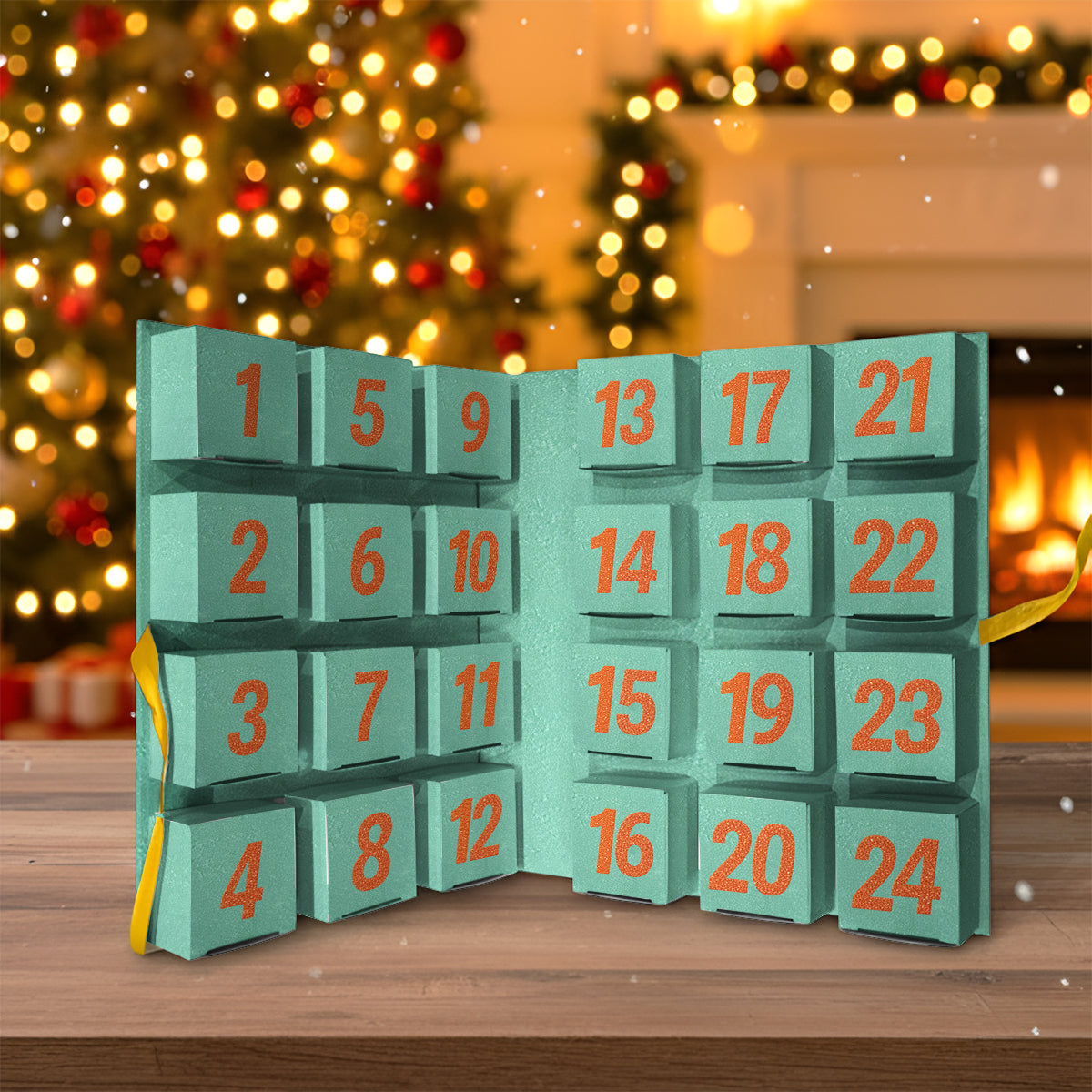 Life Of A Park Girl - Personalized Mouse Folded Advent Calendar With Ornaments