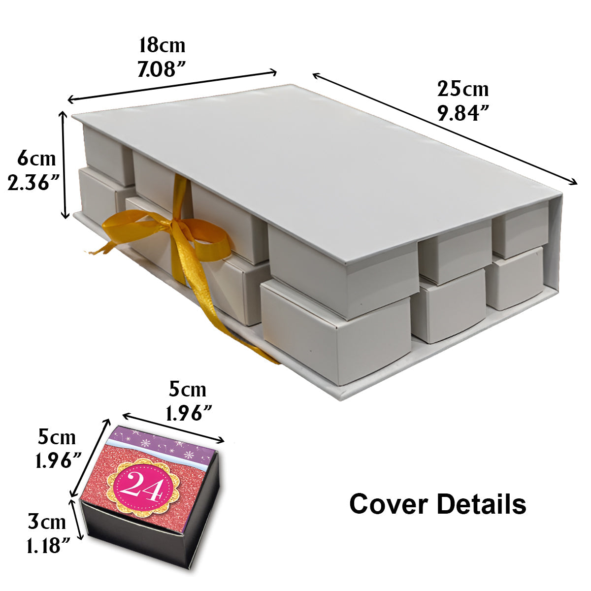 Merry Christmas - Personalized Folded Advent Calendar With Ornaments