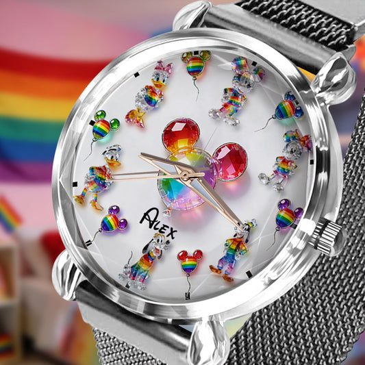 Love Is Love Pride - Personalized LGBT Support Women Hand Watch