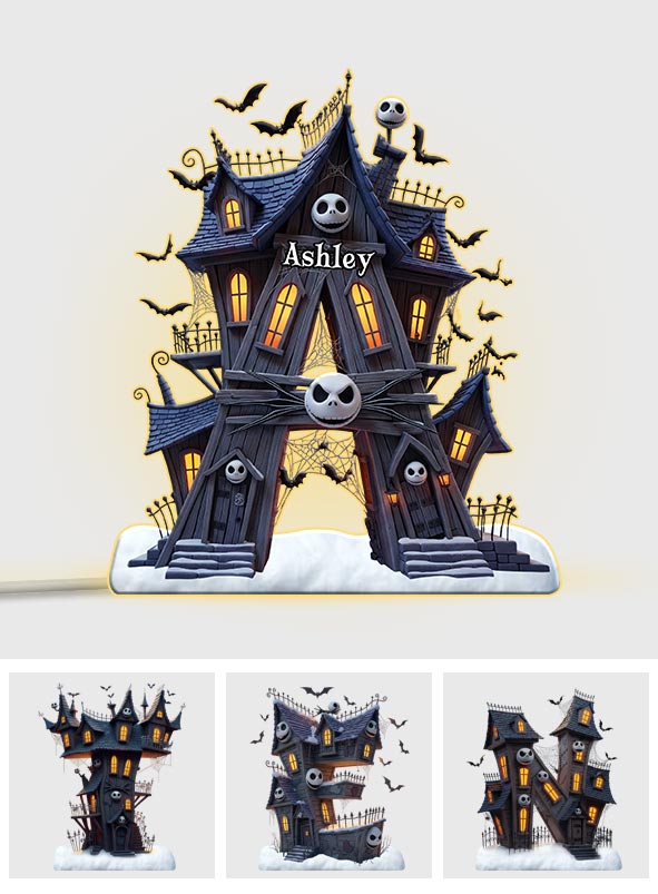 Nightmare Before Christmas - Personalized Nightmare Acrylic LED Night Light