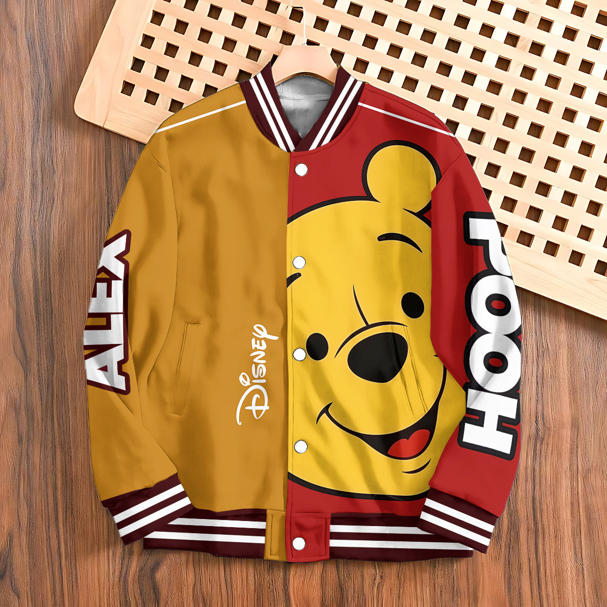 Yellow Bear Buddy - Personalized Yellow Bear Varsity Jacket