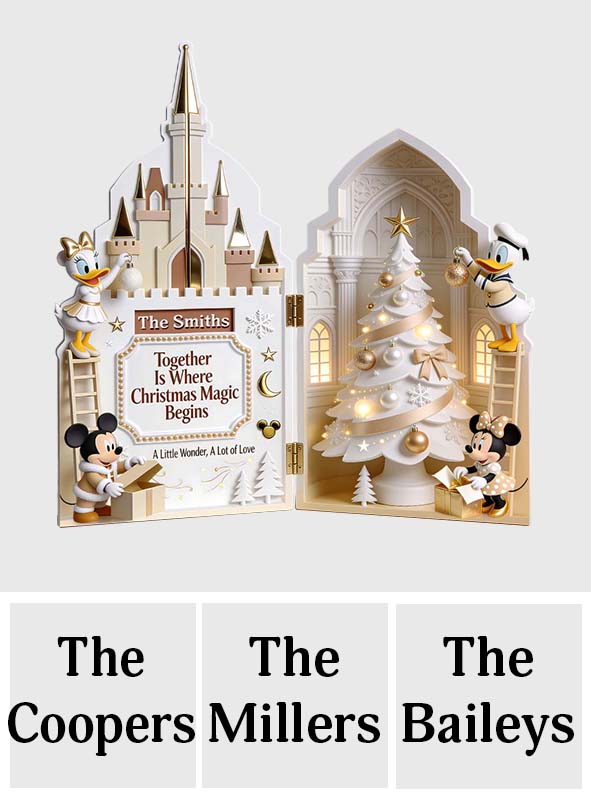 Merry Christmas - Personalized Mouse Acrylic Diptych