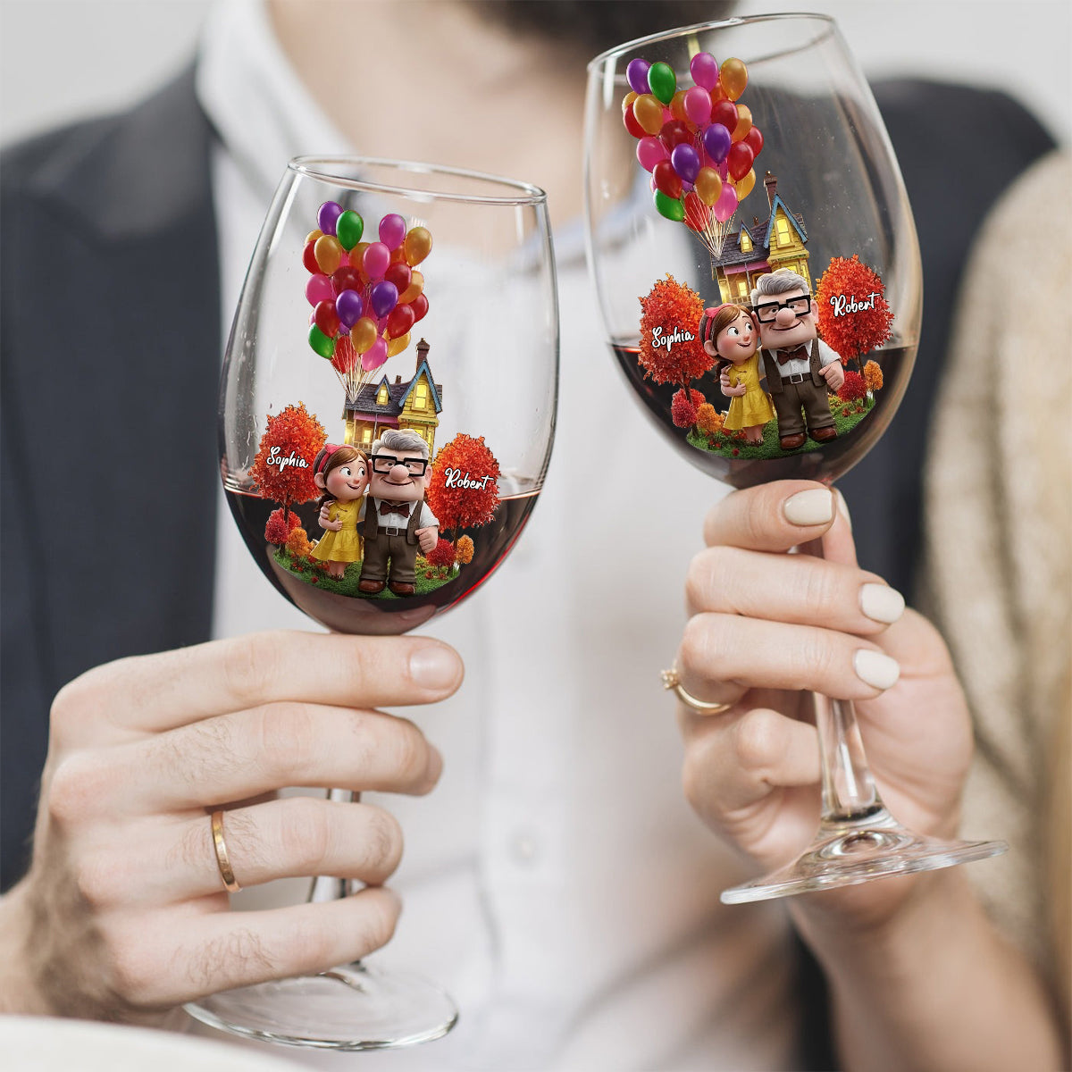 You Are My Greatest Adventure - Personalized Couple Wine Glass With Long Stem