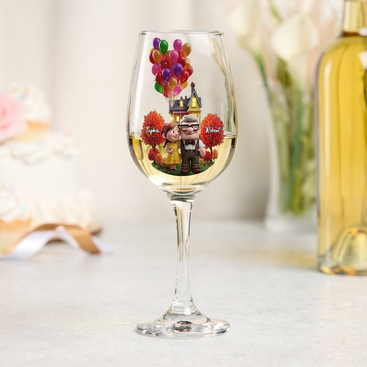 You Are My Greatest Adventure - Personalized Couple Wine Glass With Long Stem