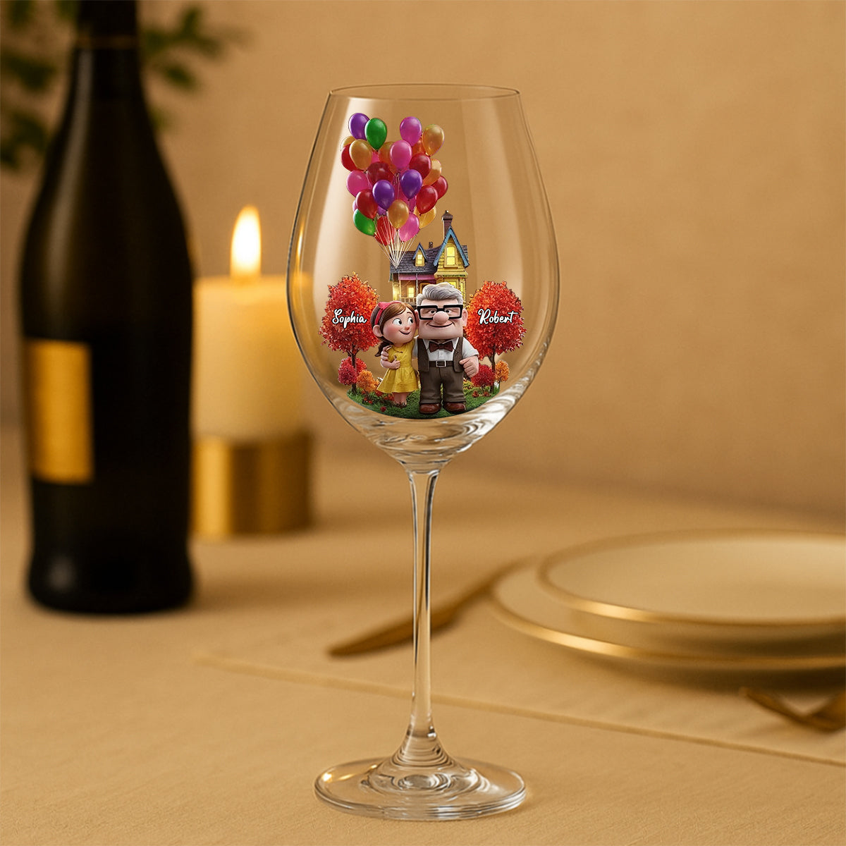 You Are My Greatest Adventure - Personalized Couple Wine Glass With Long Stem