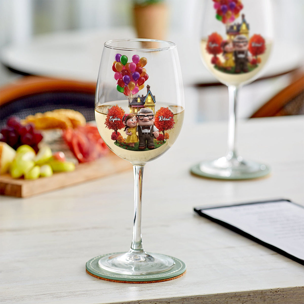 You Are My Greatest Adventure - Personalized Couple Wine Glass With Long Stem