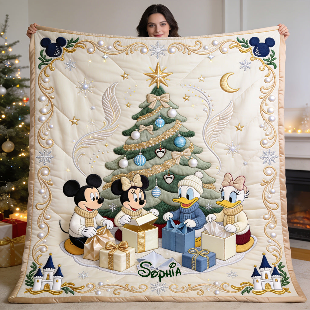 Merry Christmas - Personalized Mouse Blanket
