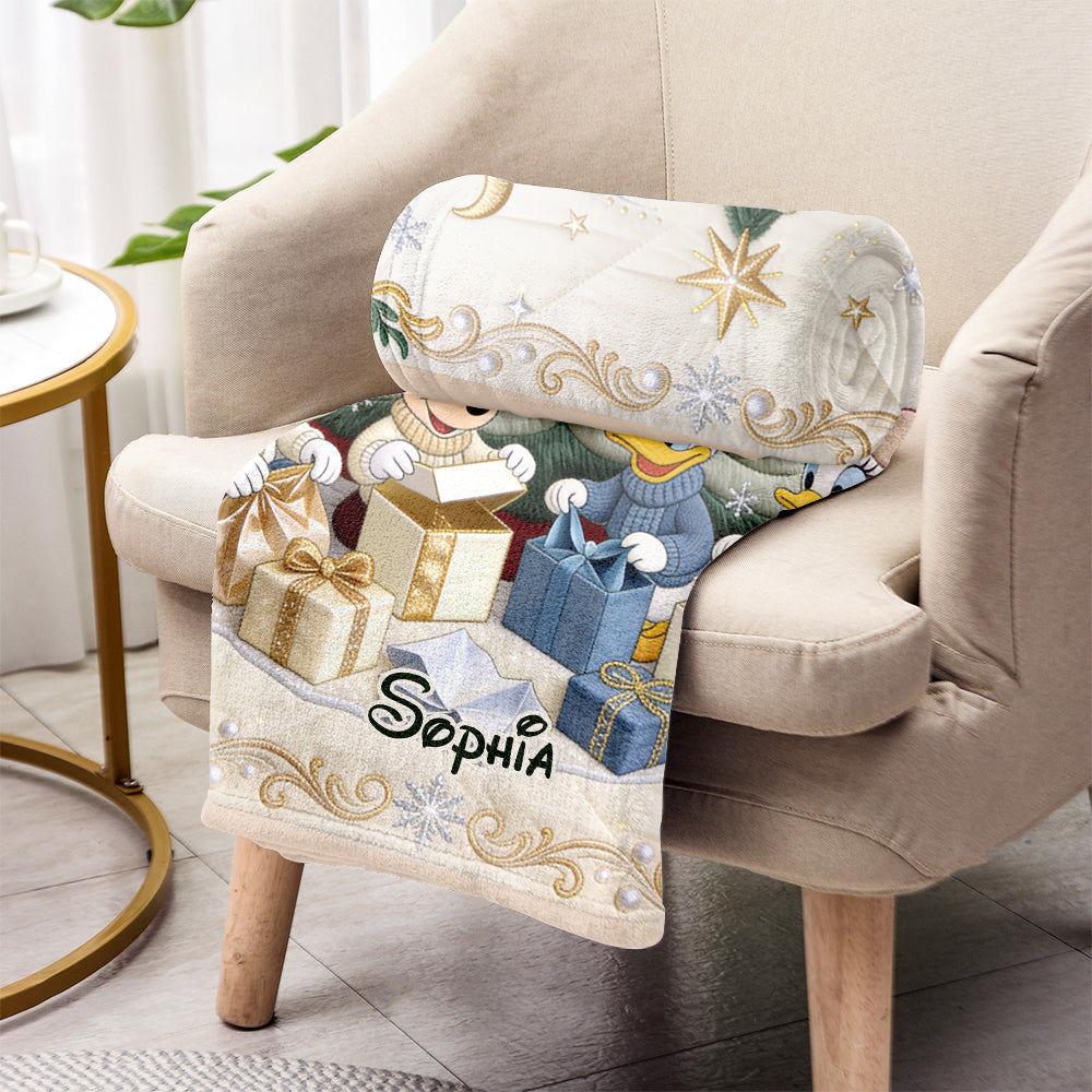 Merry Christmas - Personalized Mouse Blanket