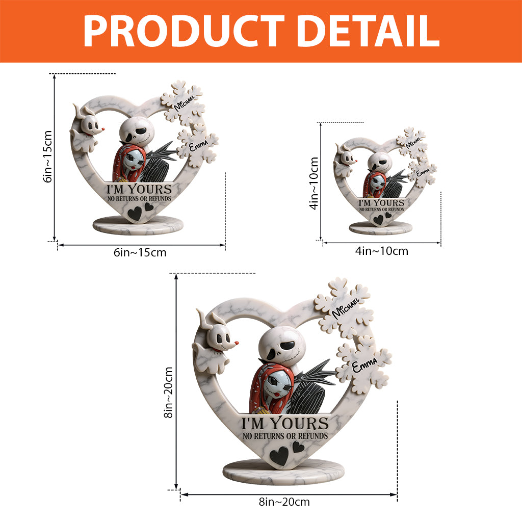 I Am Yours - Personalized Nightmare Custom Shaped Acrylic Plaque