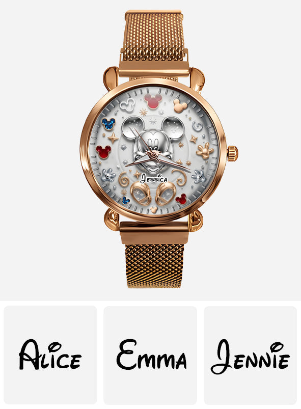 Magical Moments - Personalized Mouse Women Hand Watch