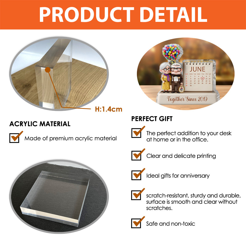 Together Since - Personalized Couple Custom Shaped Acrylic Plaque