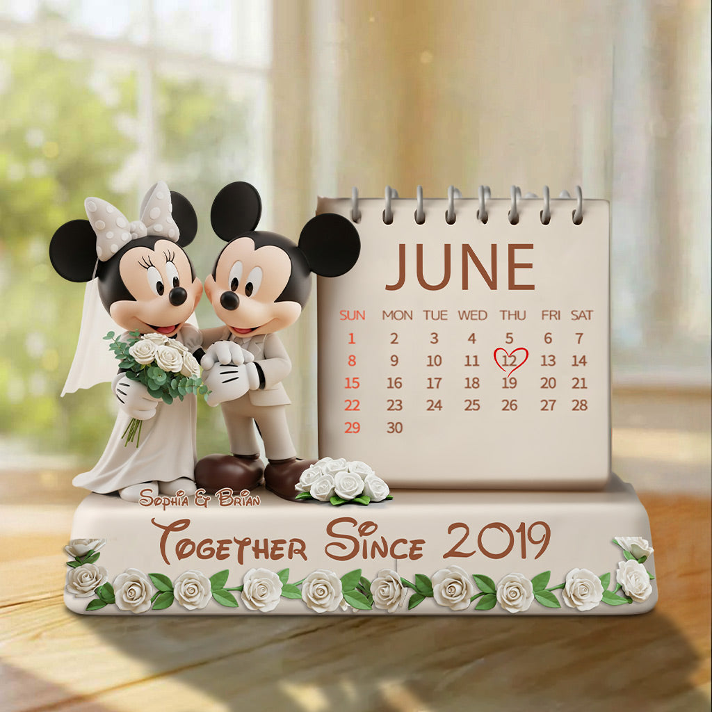 Together Since Mouse Couple - Personalized Mouse Custom Shaped Acrylic Plaque