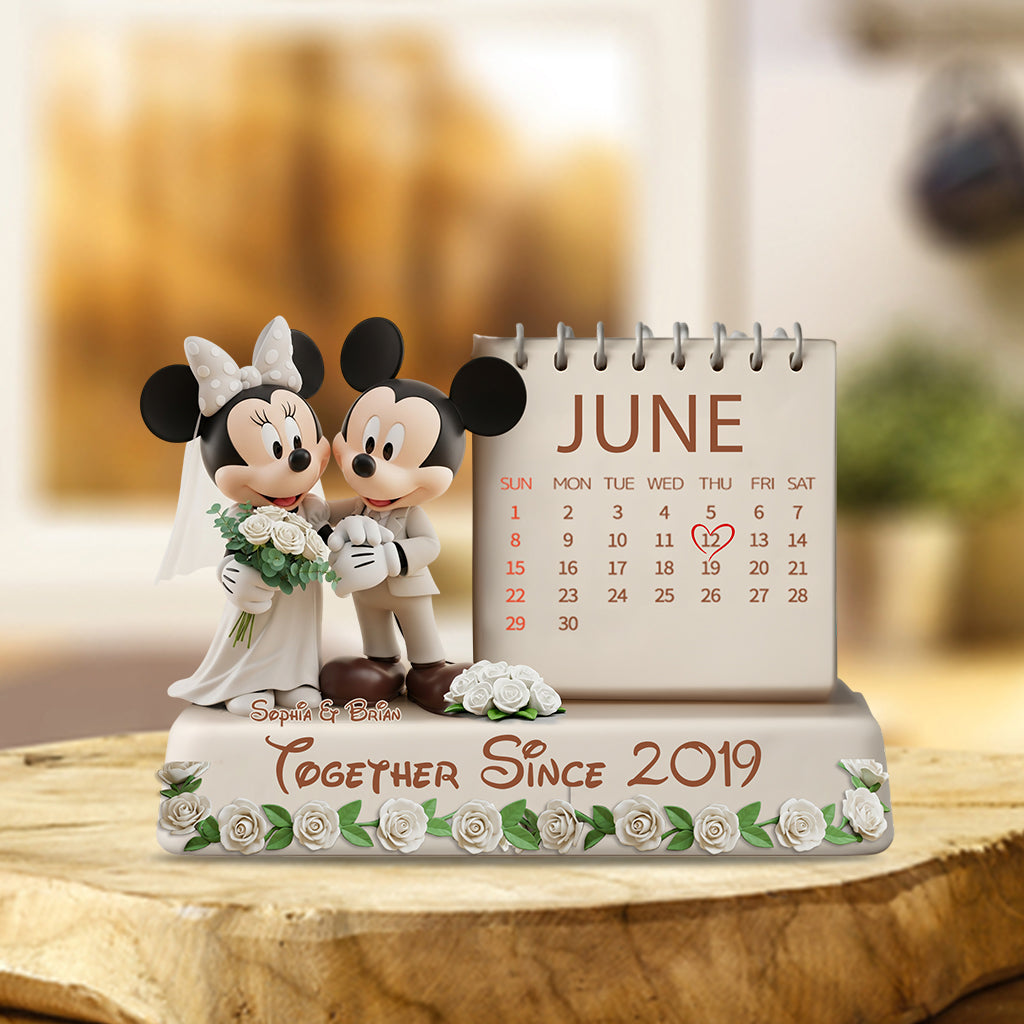 Together Since Mouse Couple - Personalized Mouse Custom Shaped Acrylic Plaque