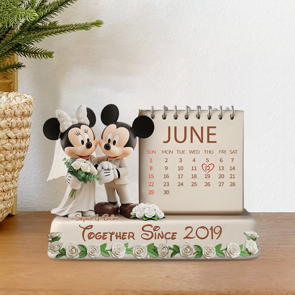 Together Since Mouse Couple - Personalized Mouse Custom Shaped Acrylic Plaque