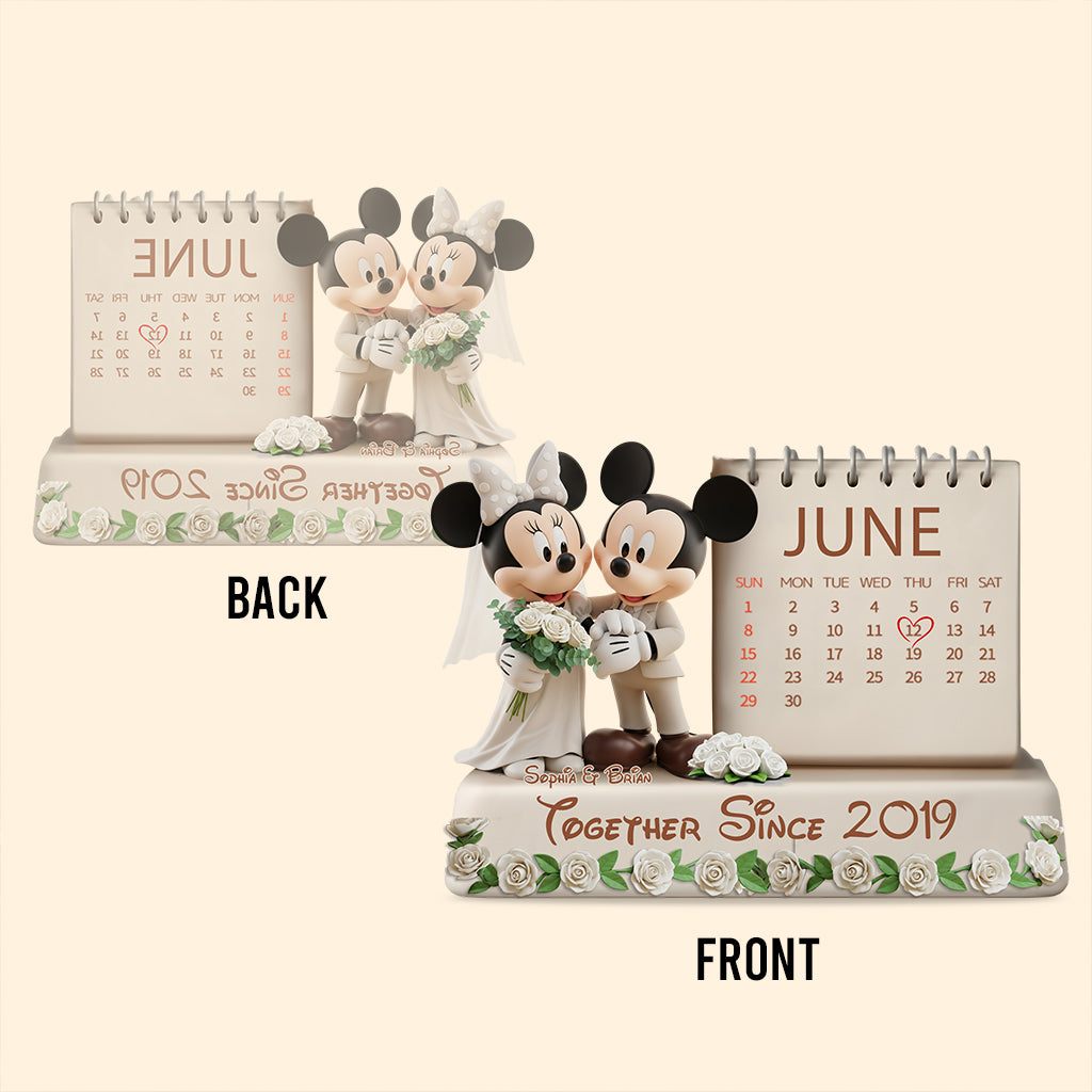 Together Since Mouse Couple - Personalized Mouse Custom Shaped Acrylic Plaque