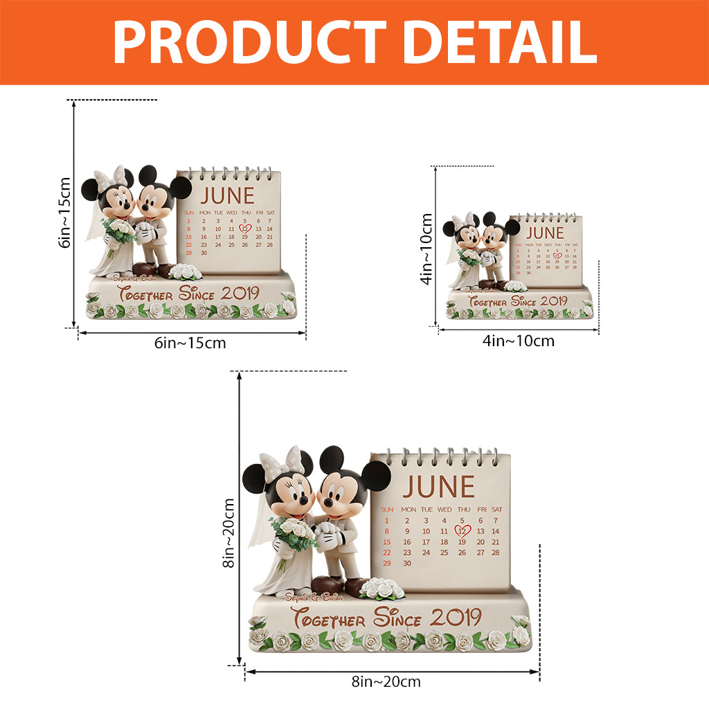 Together Since Mouse Couple - Personalized Mouse Custom Shaped Acrylic Plaque