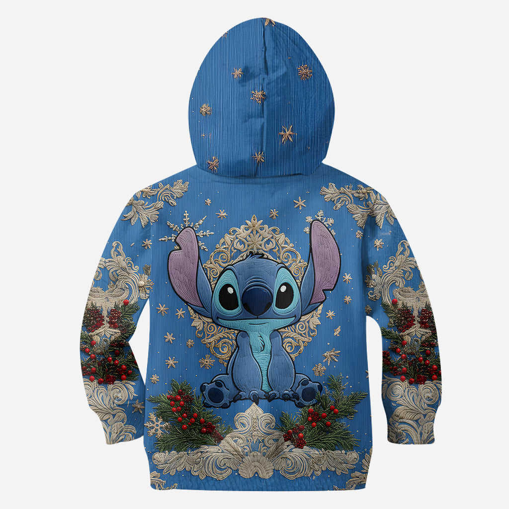 Festive Alien Knit - Personalized Ohana Hoodie and Leggings