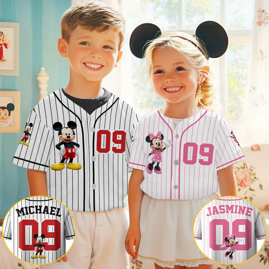Magical Day - Personalized Mouse Baseball Jersey