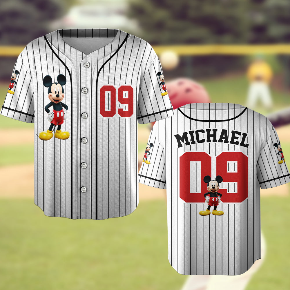 Magical Day - Personalized Mouse Baseball Jersey