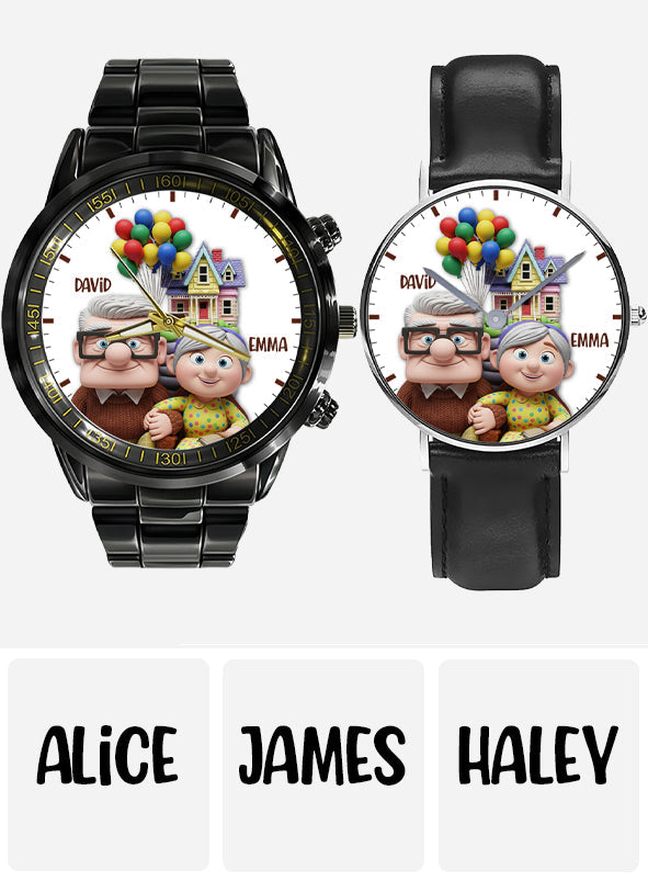 You Are My Greatest Adventure - Personalized Couple Hand Watch