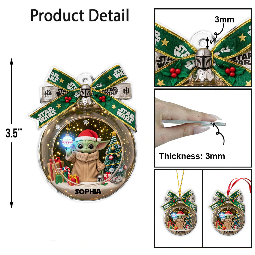 Merry Christmas - Personalized The Force Ornament