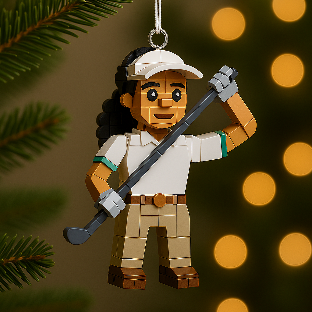 Love Golfing - Personalized Golf Custom Made Block Figure Ornament