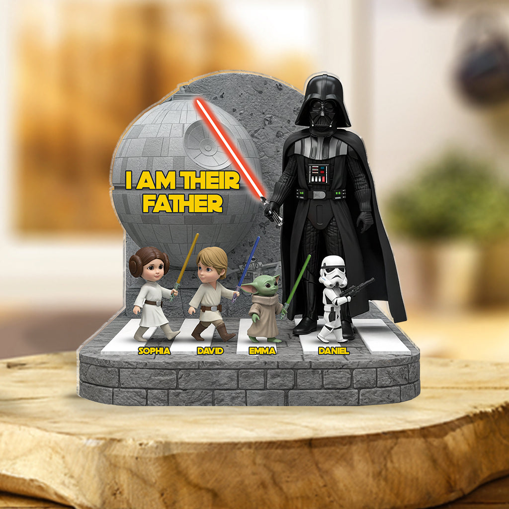 I'm Their Father - Personalized The Force Custom Shaped Acrylic Plaque