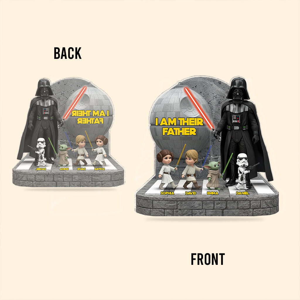 I'm Their Father - Personalized The Force Custom Shaped Acrylic Plaque