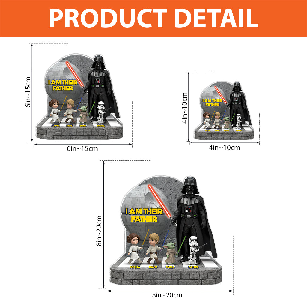 I'm Their Father - Personalized The Force Custom Shaped Acrylic Plaque