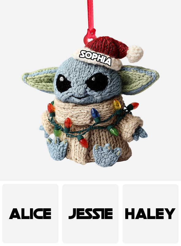 Merry Christmas - Personalized The Force Ornament