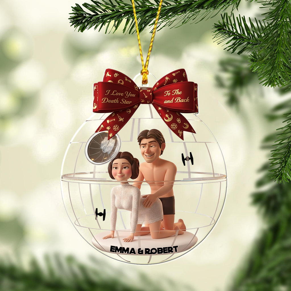 Naughty Space - Personalized The Force Transparent Ornament