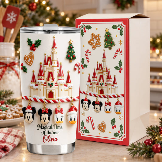 Magical Time Of The Year - Personalized Mouse Tumbler With Gift Box