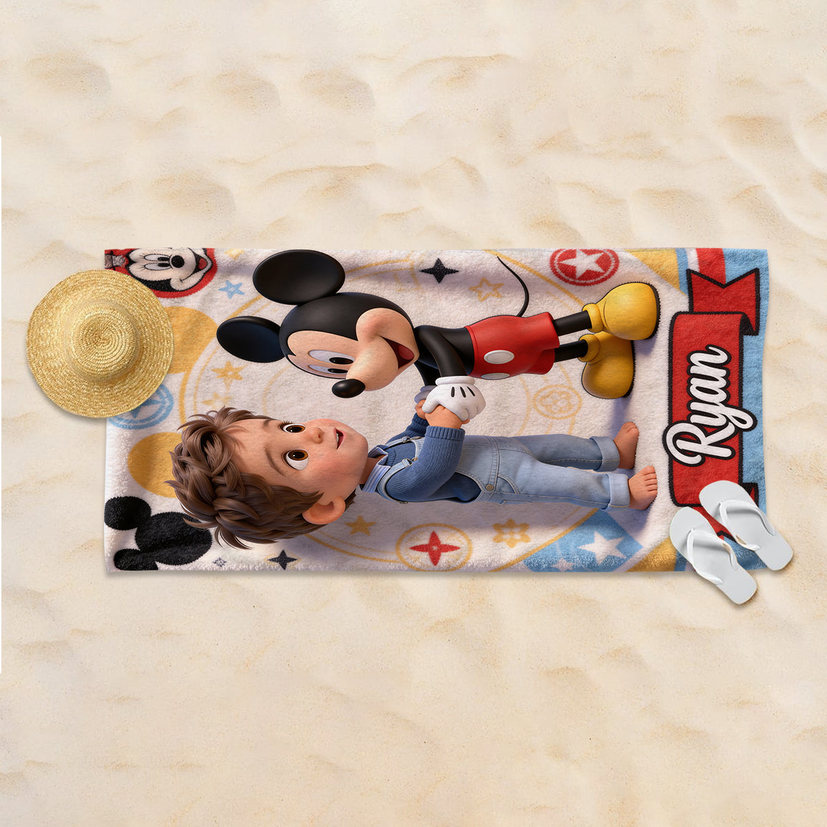 Custom Any Character - Personalized Kid Quick-dry Beach Towel/ Bath Towel