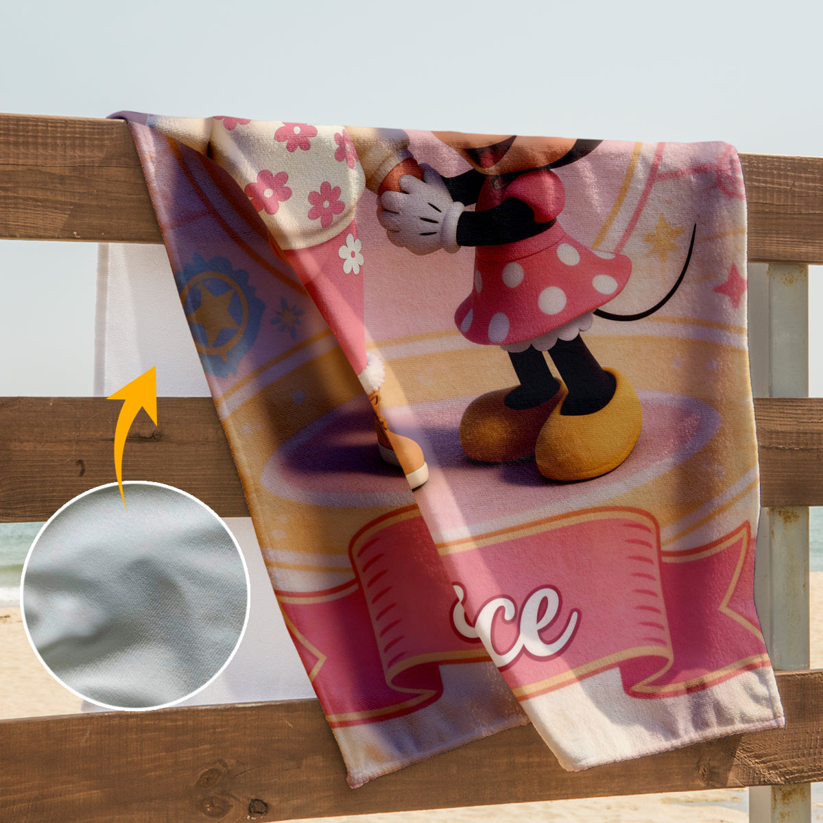 Custom Any Character - Personalized Kid Quick-dry Beach Towel/ Bath Towel