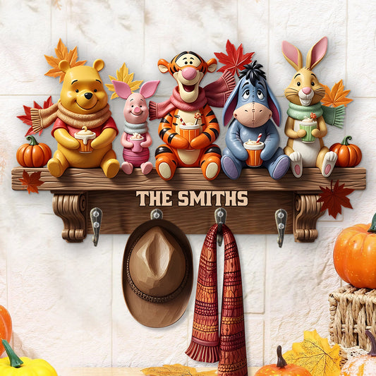 Fall Vibes - Personalized Autumn Custom Shaped Hanging Rack
