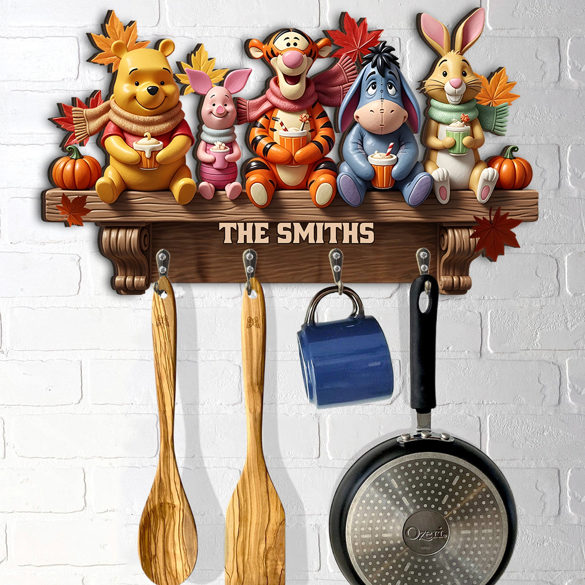 Fall Vibes - Personalized Autumn Custom Shaped Hanging Rack